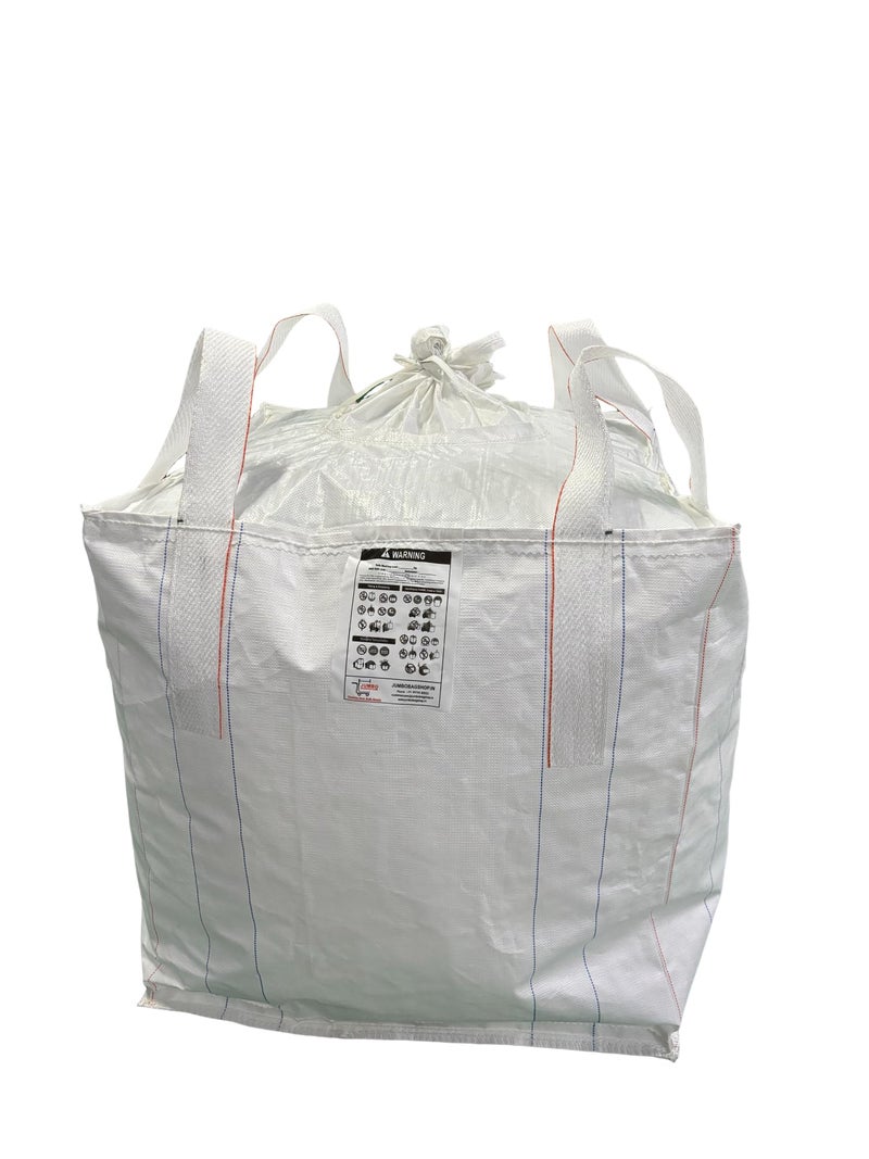 Jumbobagshop FIBC Bulk Bag – Heavy Duty & Super Sack 1 Ton Bag, 90L X 90W X 90H, Spout Top and Bottom Flat, Woven Polypropylene Bags For Sand, Industry, Agriculture, Farm Storage, Building Materials - Image 1
