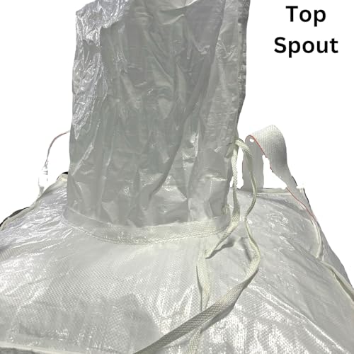 Jumbobagshop FIBC Bulk Bag – Heavy Duty & Super Sack 1 Ton Bag, 90L X 90W X 90H, Spout Top and Bottom Flat, Woven Polypropylene Bags For Sand, Industry, Agriculture, Farm Storage, Building Materials - Image 3