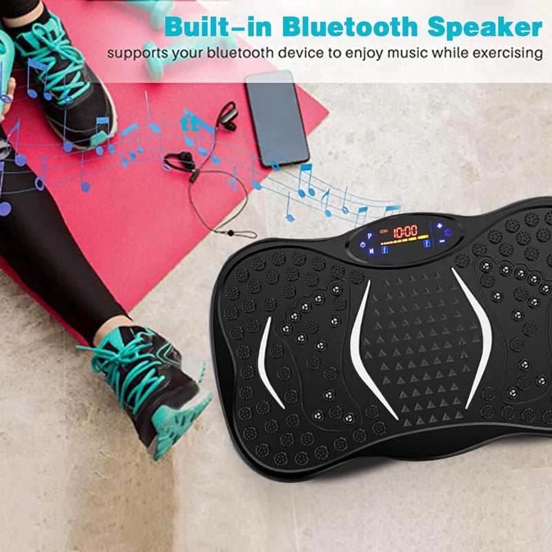 INGUNAR Vibration Fitness Exercise Machine for Home, Vibration Plate with Bluetooth Speaker and Program Modes, Vibration Fitness Trainer-BLACK - Image 3