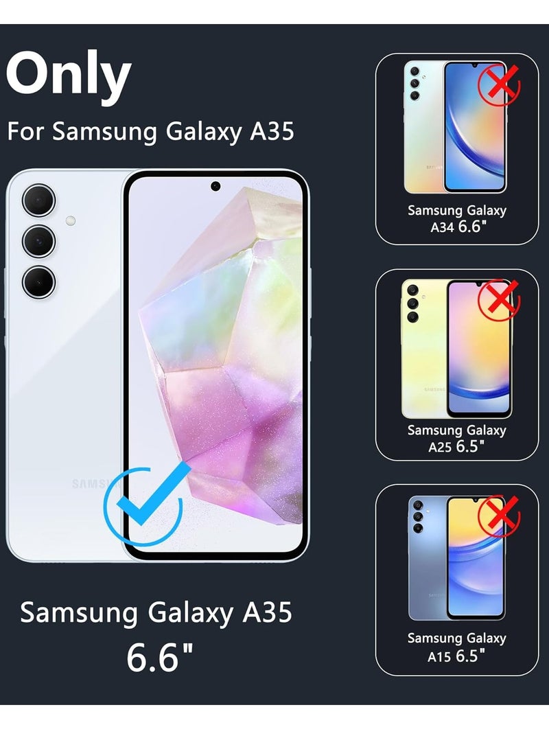 BORTONY Samsung Galaxy A35 Case Cover Flexible Soft Silicone Slim Fit Case for Galaxy A35 Anti Scratch with Inside Microfiber Lining Shockproof Protective Phone Case for Galaxy A35 Case 6.6 inch - Image 2