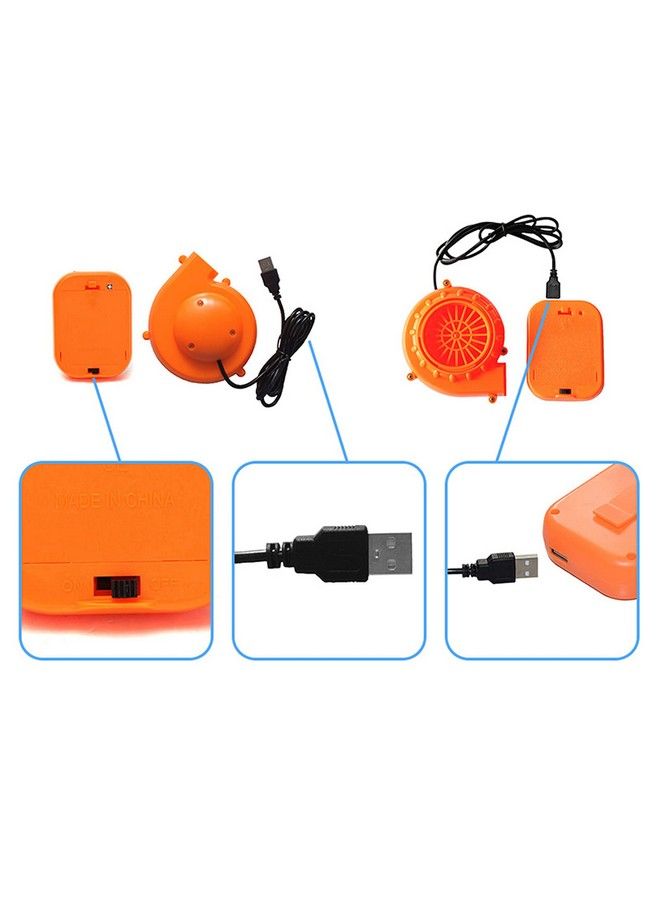 Asekonc Halloween Mini Blower Fan For Halloween Dinosaur Costume Or Doll Mascot Head Or Other Inflatable Game Clothing Suits Orange - Image 4