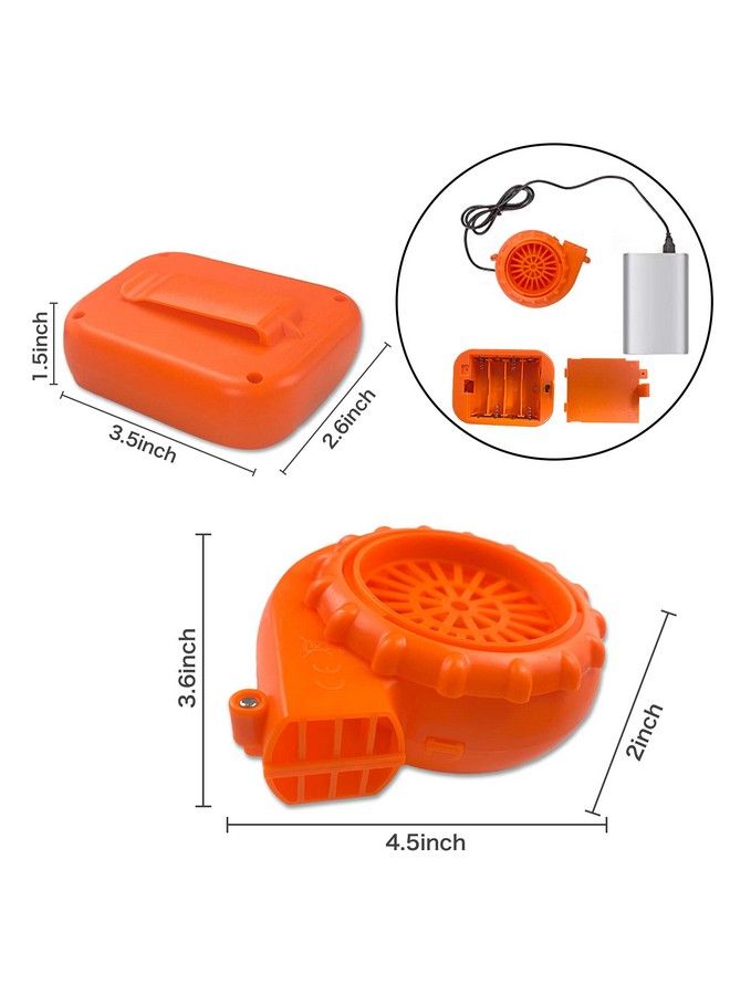 Asekonc Halloween Mini Blower Fan For Halloween Dinosaur Costume Or Doll Mascot Head Or Other Inflatable Game Clothing Suits Orange - Image 3