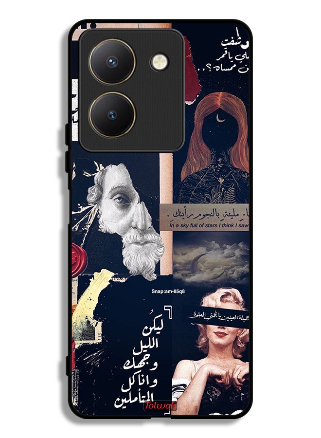 Tolwak vivo Y27s Protective Case Cover Arabic Quotes And Cut Faces - Image 1