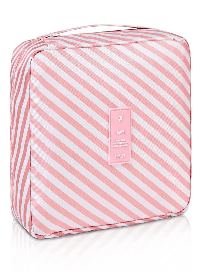 PETRICE Toiletry Bag, Travel Kit for Women, Accessories Organizer, Travel Essentials, Pinkline - 10 Cm - Image 1