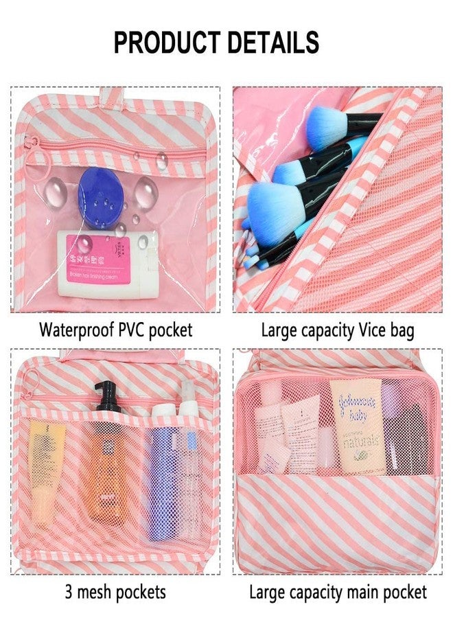 PETRICE Toiletry Bag, Travel Kit for Women, Accessories Organizer, Travel Essentials, Pinkline - 10 Cm - Image 4