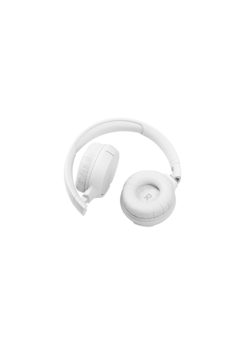 JBL Tune 510Bt Wireless On-Ear Headphones - Pure Bass - 40H Battery - Speed Charge - Fast Usb Type-C - Foldable-white white - Image 3