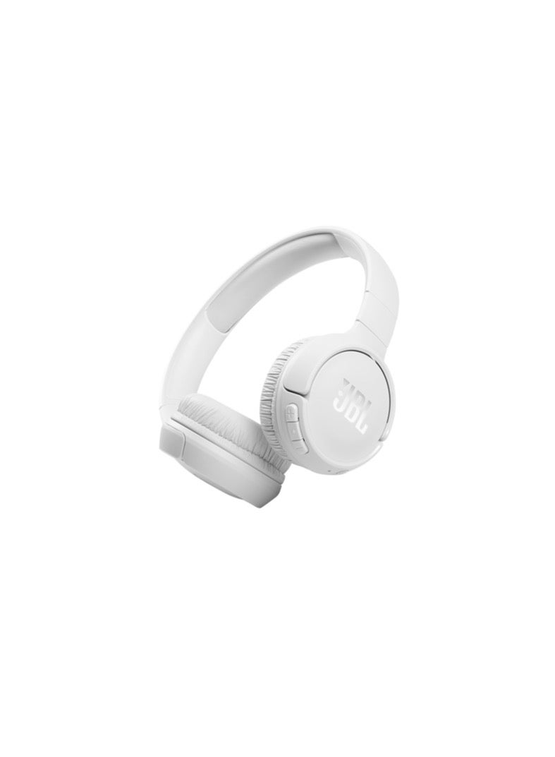 JBL Tune 510Bt Wireless On-Ear Headphones - Pure Bass - 40H Battery - Speed Charge - Fast Usb Type-C - Foldable-white white - Image 2