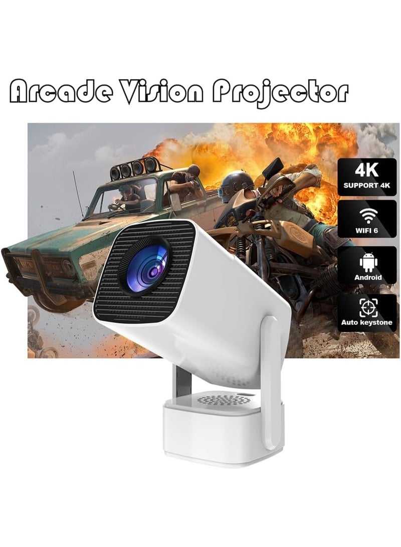 Retro Game Projector with 2 Wireless Controllers, Built-in Classic Games, Full HD LCD Projection up to 130 Inches, Wi-Fi Media Streaming - Image 4