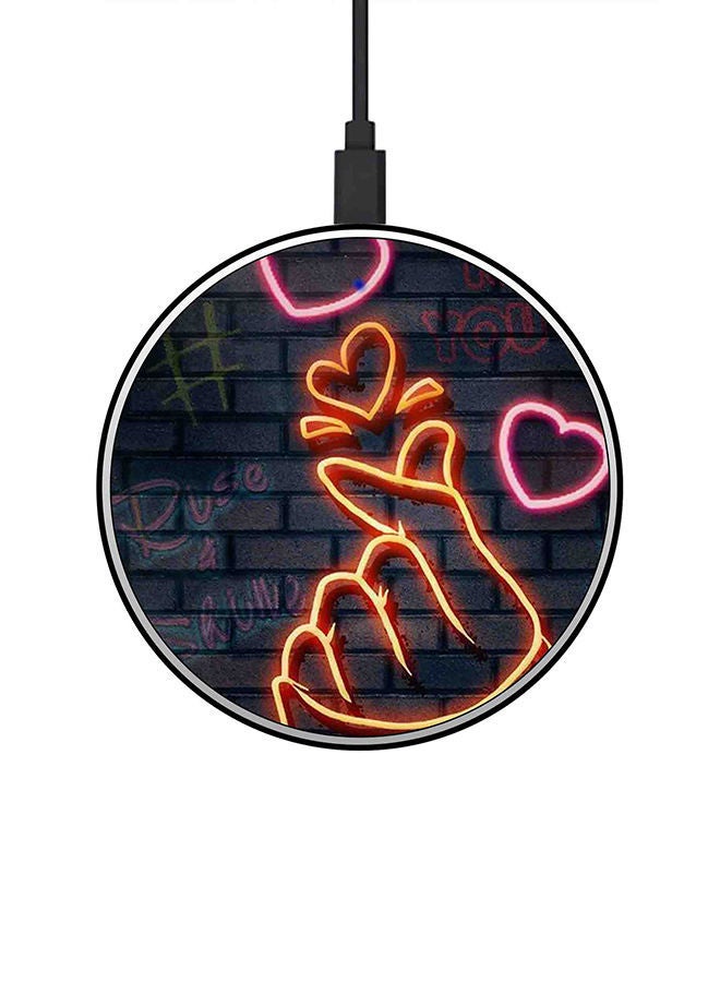 NIBEMINENT 15W Ultra Slim Fast Wireless Charger Multicolour