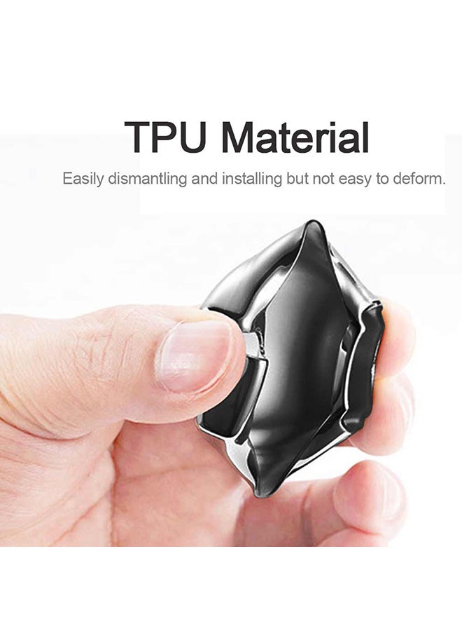 Electroplating Single-shell Car Key Case With Key Ring - Image 4