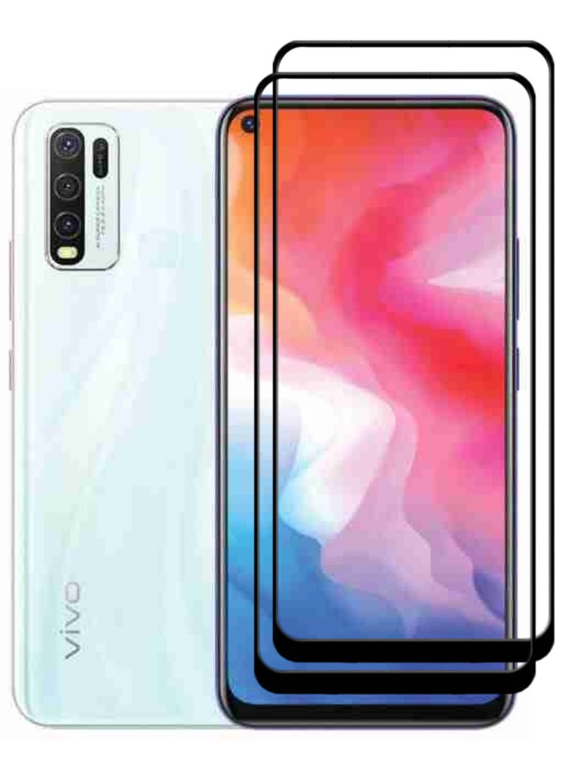 ACLIX 2 Pieces Antistatic ESD Dustproof Premium Quality High Definition Tempered Glass Screen Protector Designed For vivo Y30 - Image 1