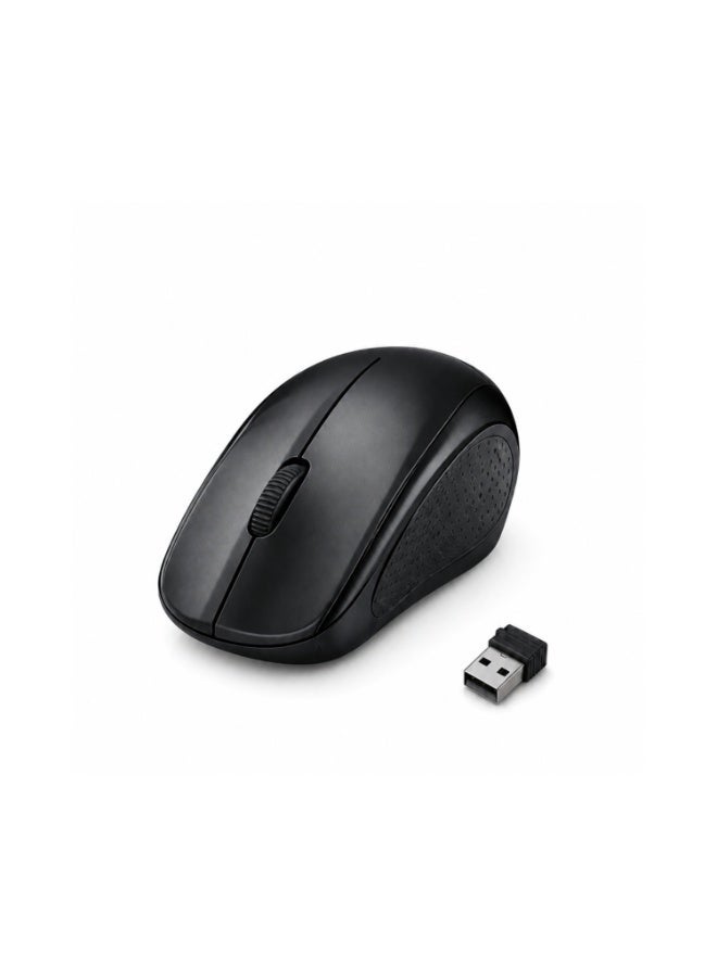 Exatech Wireless Optical E-tech Mouse with USB Nano Receiver, Black - Image 2
