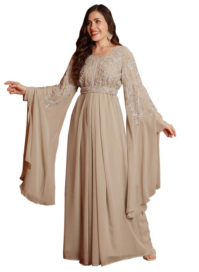 مكسيم كريشن جلابية بأكمام بنمط منسدل مطرزة - Image 5