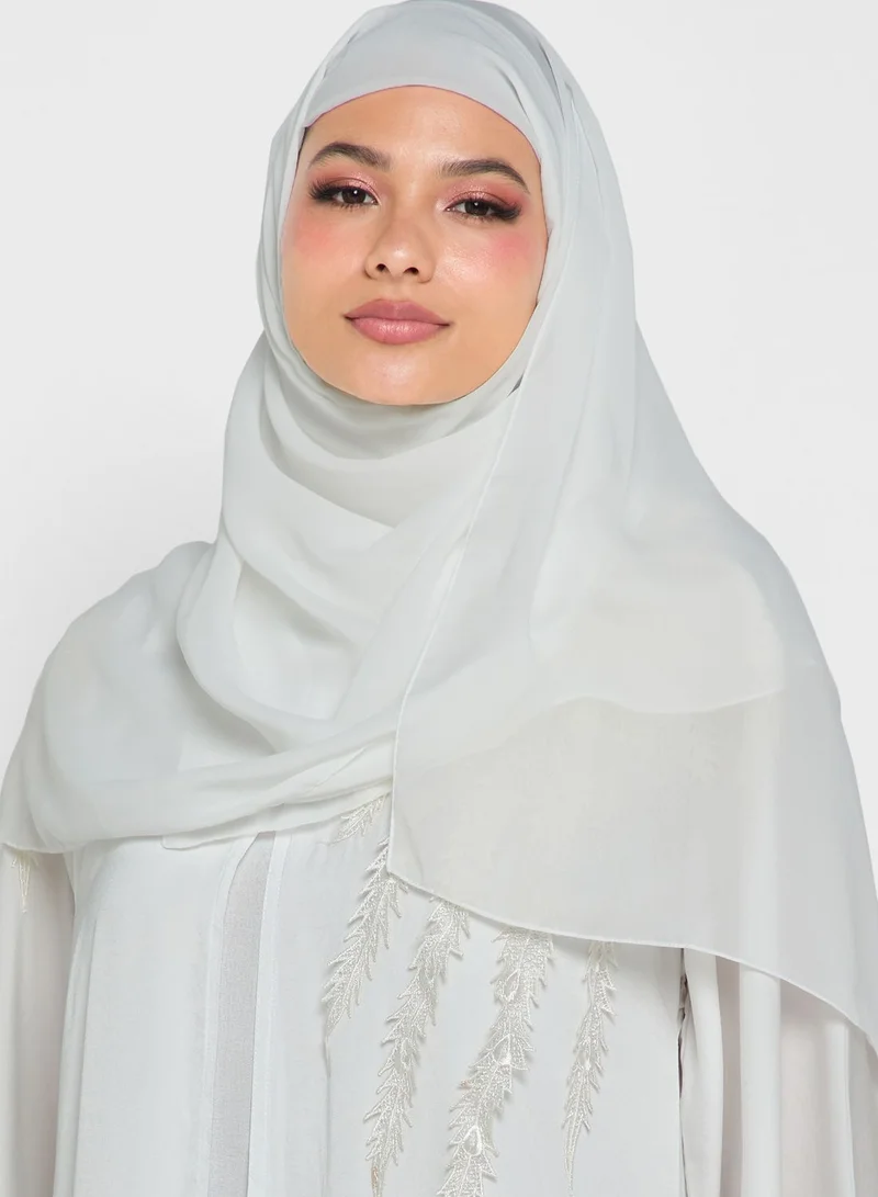 hayas closet Embellished Wide Sleeve Abaya