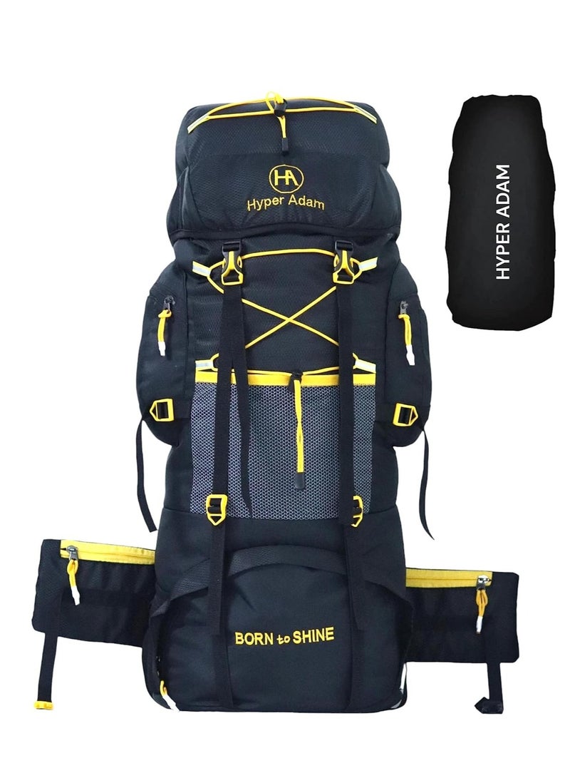 Hyper Adam Rucksack Bags | 75 Litres Travel Bag For Men | Tourist Bag For Travel | Backpack For Hiking Trekking Bag Mountain Bag For Camping | Rain Cover | 7HCL - Image 1