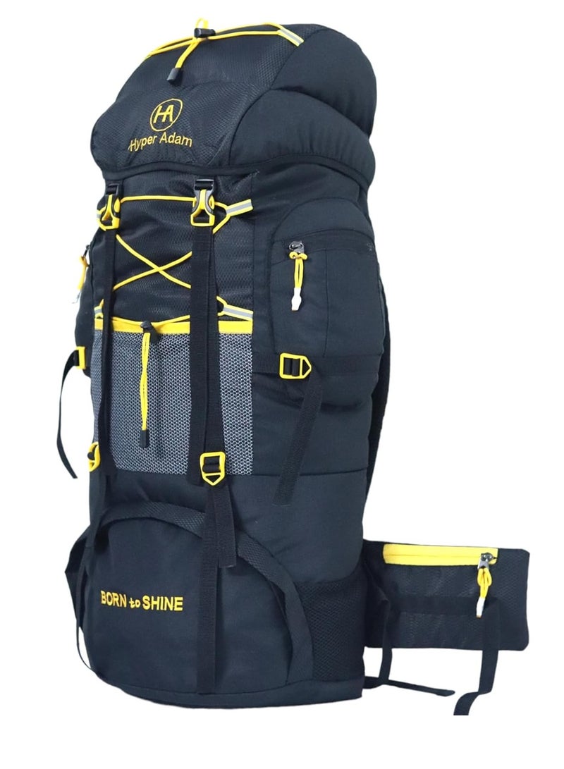 Hyper Adam Rucksack Bags | 75 Litres Travel Bag For Men | Tourist Bag For Travel | Backpack For Hiking Trekking Bag Mountain Bag For Camping | Rain Cover | 7HCL - Image 2