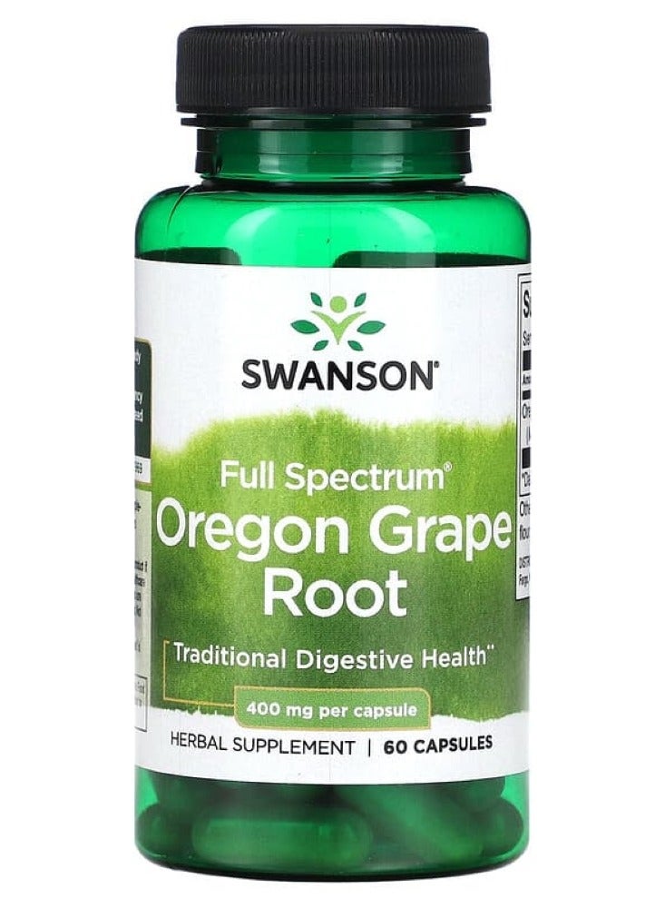 Swanson, Full Spectrum Oregon Grape, 400 mg, 60 Capsules