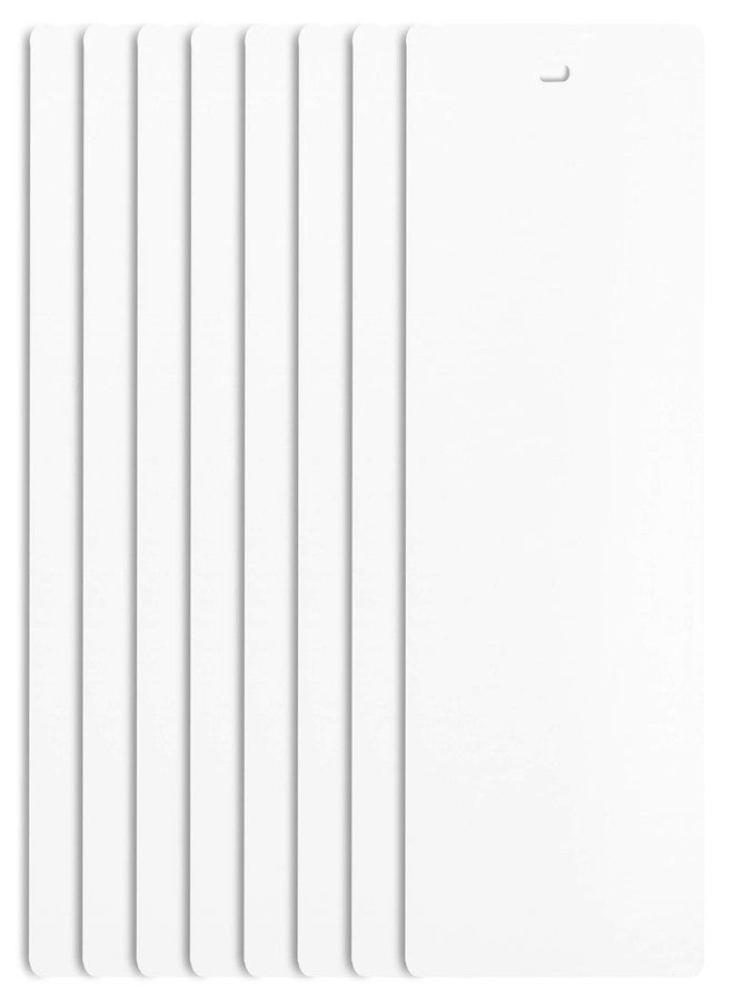 Dalix PVC Vertical Blind Replacement Slat 82 1/2 X 3 1/2 (8 Pack, White) - Image 1