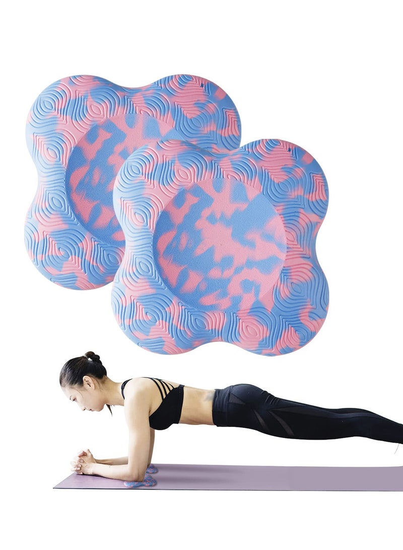 SYOSI Yoga Knee Pad, Anti Slip Foam Yoga Kneeling Pad, 2PCS Thick Exercise Workout Knee Pad for Women and Men, Sports Balance Cushion for Protecting Knee, Elbow, Hand - Image 1