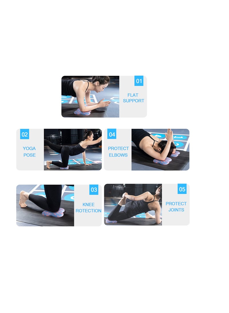 SYOSI Yoga Knee Pad, Anti Slip Foam Yoga Kneeling Pad, 2PCS Thick Exercise Workout Knee Pad for Women and Men, Sports Balance Cushion for Protecting Knee, Elbow, Hand - Image 5