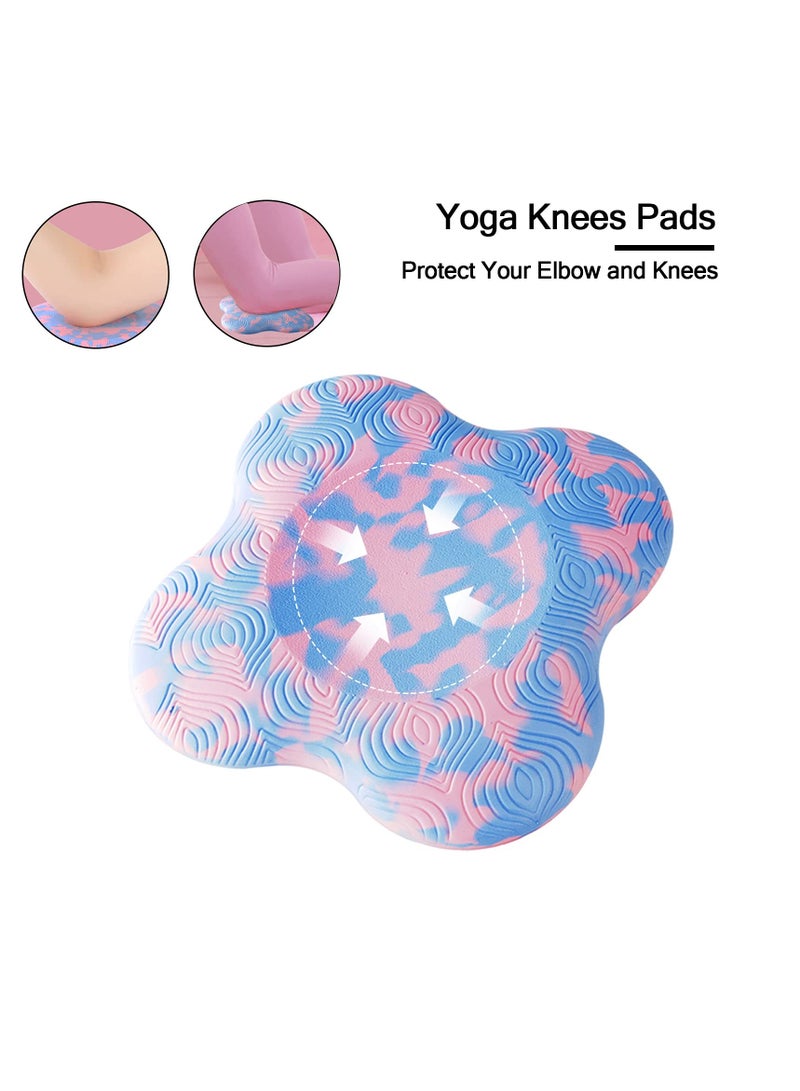 SYOSI Yoga Knee Pad, Anti Slip Foam Yoga Kneeling Pad, 2PCS Thick Exercise Workout Knee Pad for Women and Men, Sports Balance Cushion for Protecting Knee, Elbow, Hand - Image 2