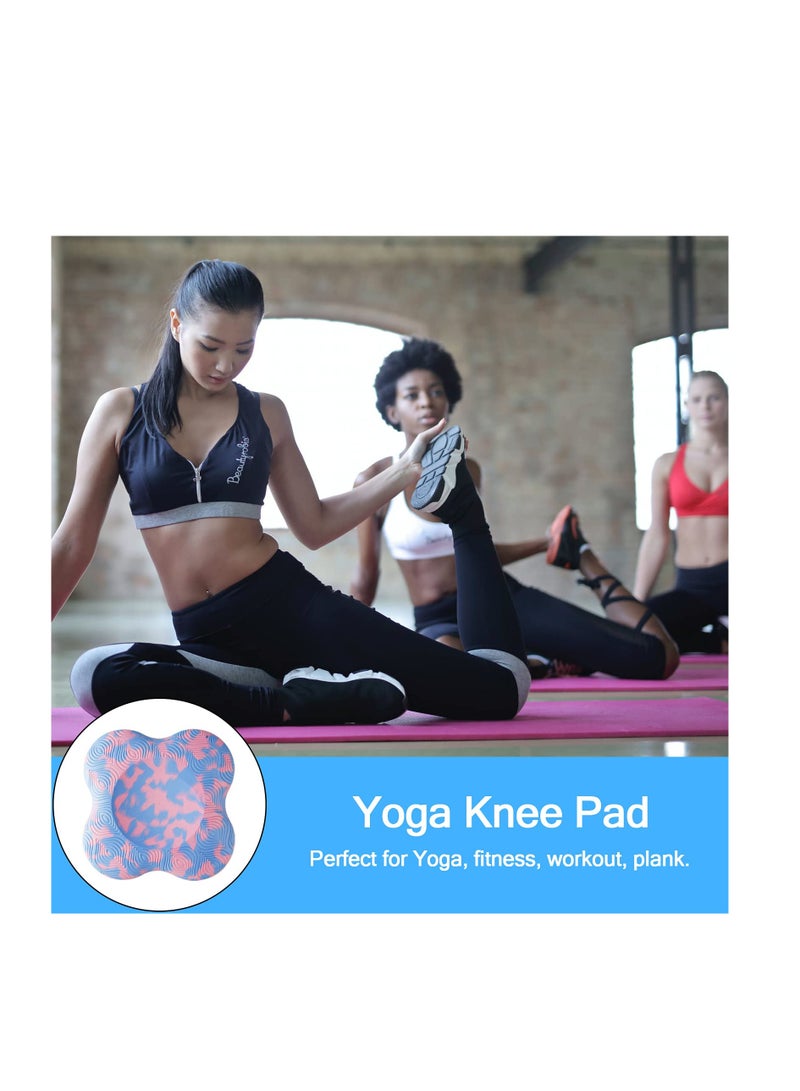 SYOSI Yoga Knee Pad, Anti Slip Foam Yoga Kneeling Pad, 2PCS Thick Exercise Workout Knee Pad for Women and Men, Sports Balance Cushion for Protecting Knee, Elbow, Hand - Image 3