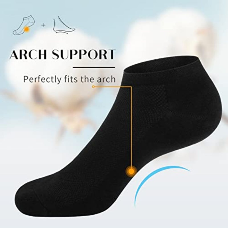 SIXDAYSOX 8 Pack Mens Ankle Socks Low Cut Comfort Casual Socks Size 10-13/13-15 - Image 3