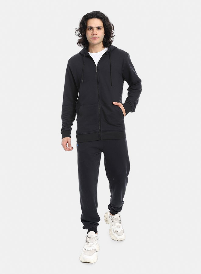Red Circle Summer Melton Winter Zipper Hooded Sweatshirt - Image 1