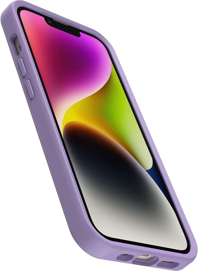glassology iPhone 14 Case with Magsafe with Scratch Resistant Thin and Slim Classic Shockproof Protection (Purple) - Image 1