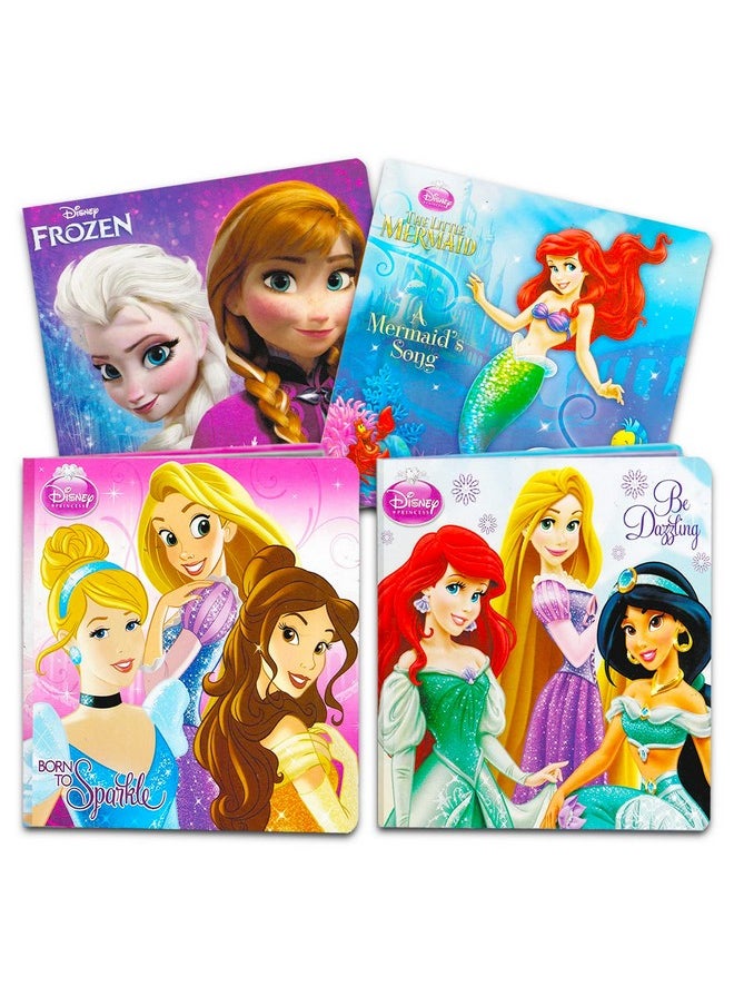 Bendon Disney Frozen Princess Board Book Set Storybook Set Featuring Anna Elsa Belle Ariel Cinderella And More  - Image 1