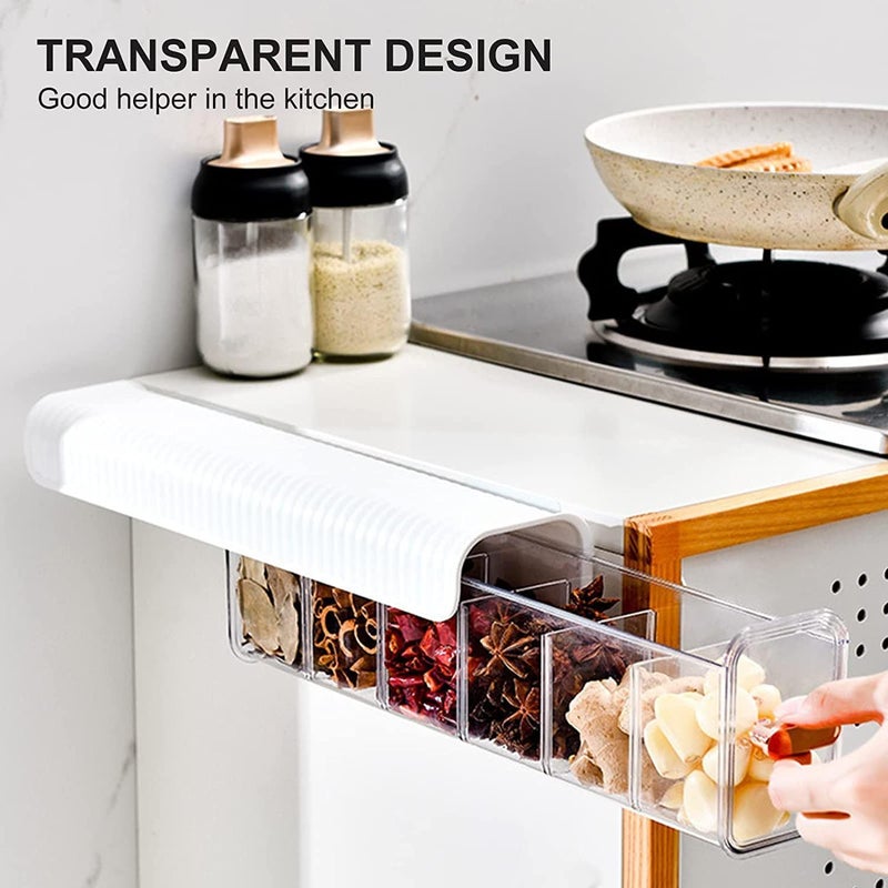 Treeneral Fashionlane Wall Mounted Socks Storage Box 6 Cell New Clear Transparent Storage Box MultiFunctional Plastic Storage Rack for Clothes Socks Ties Data Cable Spices Grid Closet for Home - Image 5