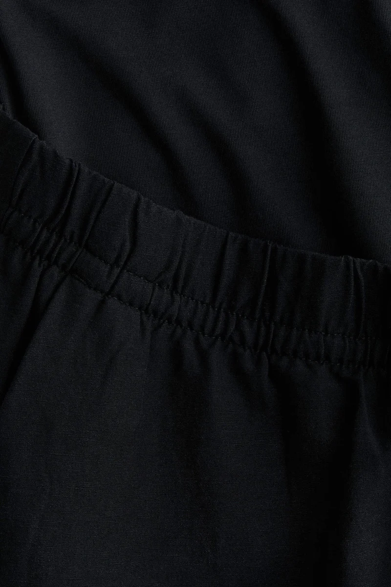 H&M  MAMA Linen-blend drawstring trousers for Women | Best Price UAE
