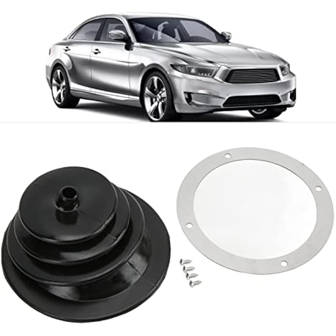 ريحني غطاء صندوق معدلات السرعات، غطاء الغبار، صندوق النقل، لوحة صندوق السرعة، فرامل اليد، ذراع الحذاء، مجموعة الغلاف المطاطي الأسود المقاوم للغبار 5250 بوصة 133 سم، شامل لاستبدال السيارات أحذية القابض - Image 3