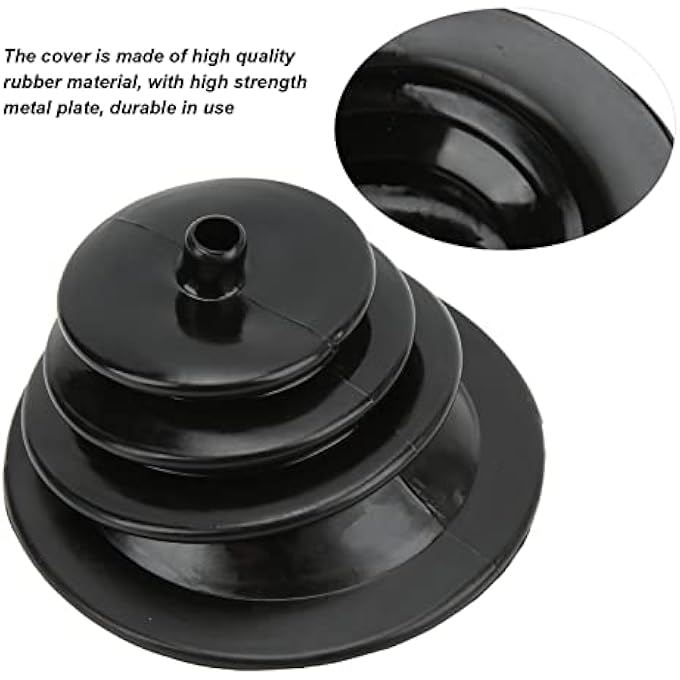 ريحني غطاء صندوق معدلات السرعات، غطاء الغبار، صندوق النقل، لوحة صندوق السرعة، فرامل اليد، ذراع الحذاء، مجموعة الغلاف المطاطي الأسود المقاوم للغبار 5250 بوصة 133 سم، شامل لاستبدال السيارات أحذية القابض - Image 5