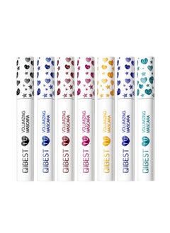 QiBest Colored Mascara Set 7 Color Colorful Waterproof Mascara for Eyelashes Set, Charming Long Lasting Length Volume Fiber Mascara Eye Makeup  - Image 2