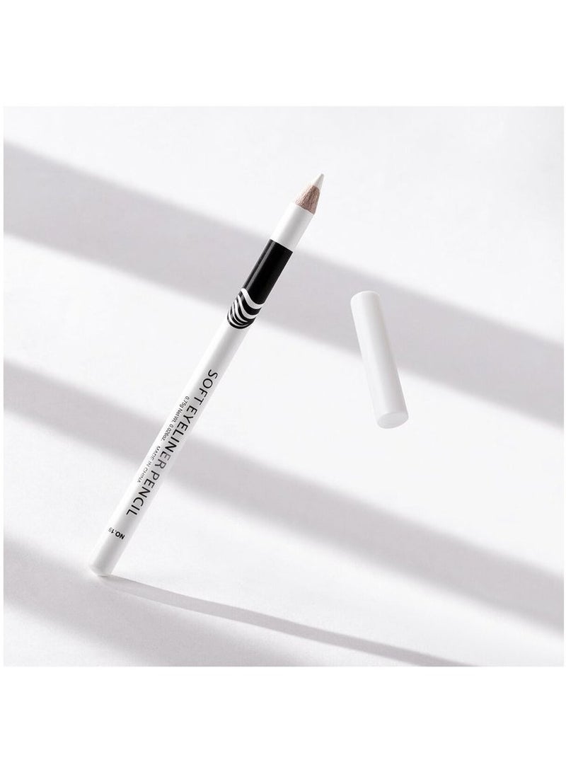 Me Now 12-Piece Soft Eye Liner Pencil  White - Image 2