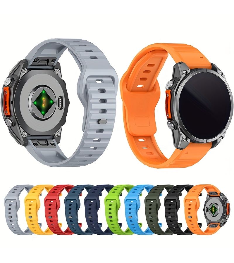 22 قطعة من حزام الساعة الأصفر سريع التثبيت المناسب لـ Garmin Tactix Fenix 7X 6X 5X بمقاس 51 مم 26 مم - Image 2