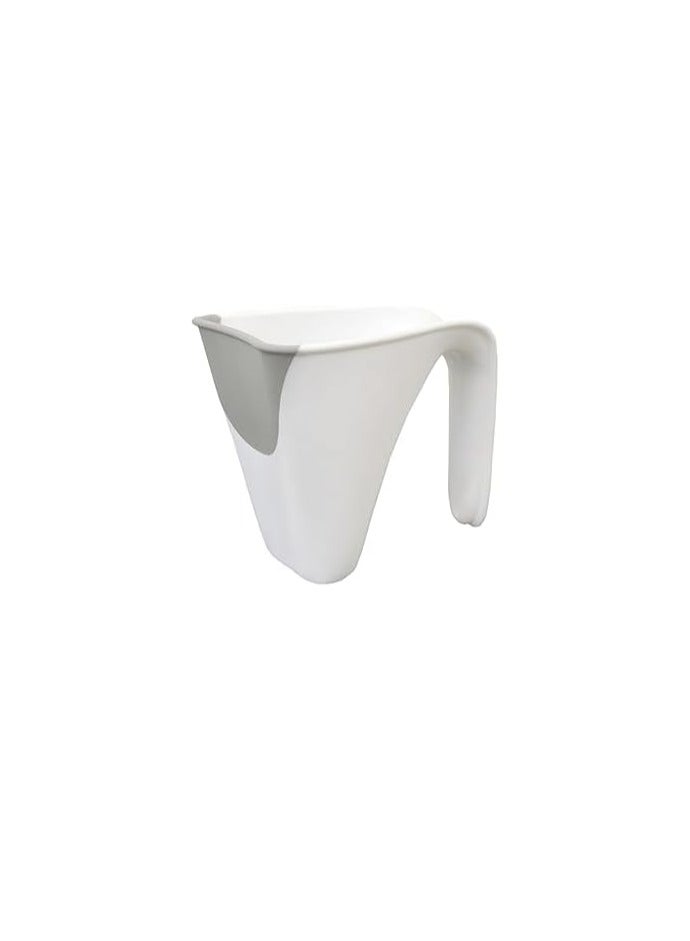 Shnuggle Bath Rinse Jug | Soft Rim Baby & Toddler Shampoo Rinser | Bath Hair Rinsing Cup | Hair Wash Jug with Handle | Essential Bath Accessories | White - Image 2