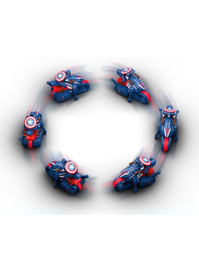 MARVEL Captain America Blaze & Race Bike | 2.4 GHz Frequency | Full Function | Age 3+ - Image 3