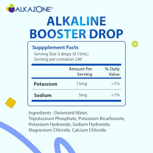 ALKAZONE Make Your Own Alkaline Water - Alkaline Booster Drop 1.25 oz (2 Packs) - Image 2