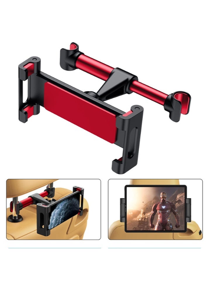 صاروخ فلاير حامل سيارة روكيت فلاير مسطح [دوران 360° فائق الاستقرار] حامل هاتف آيباد، مسند رأس سيارة، مقياس Travel Essentials 4.7-12.9 بوصة لآيباد 2024/2023، آيفون 16/15/14/13، سامسونج S25/24/23 - Image 1