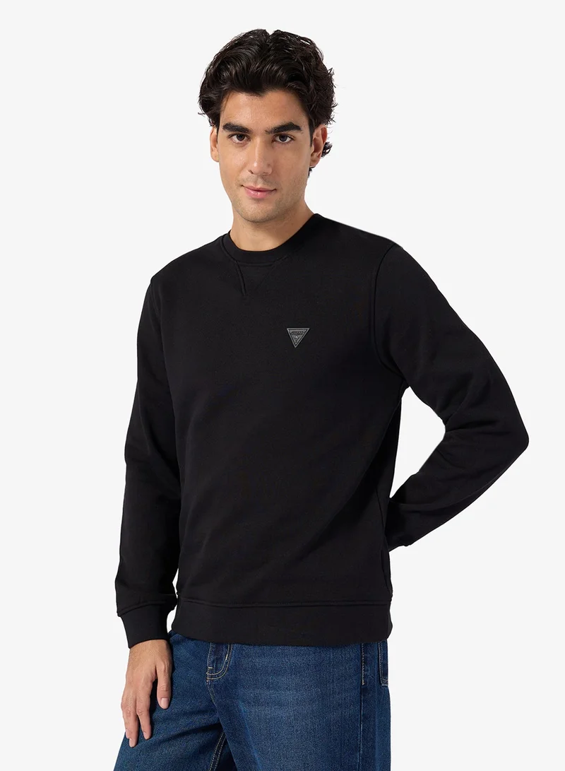 جس سويت شيرت بأكمام طويلة وياقة دائرية