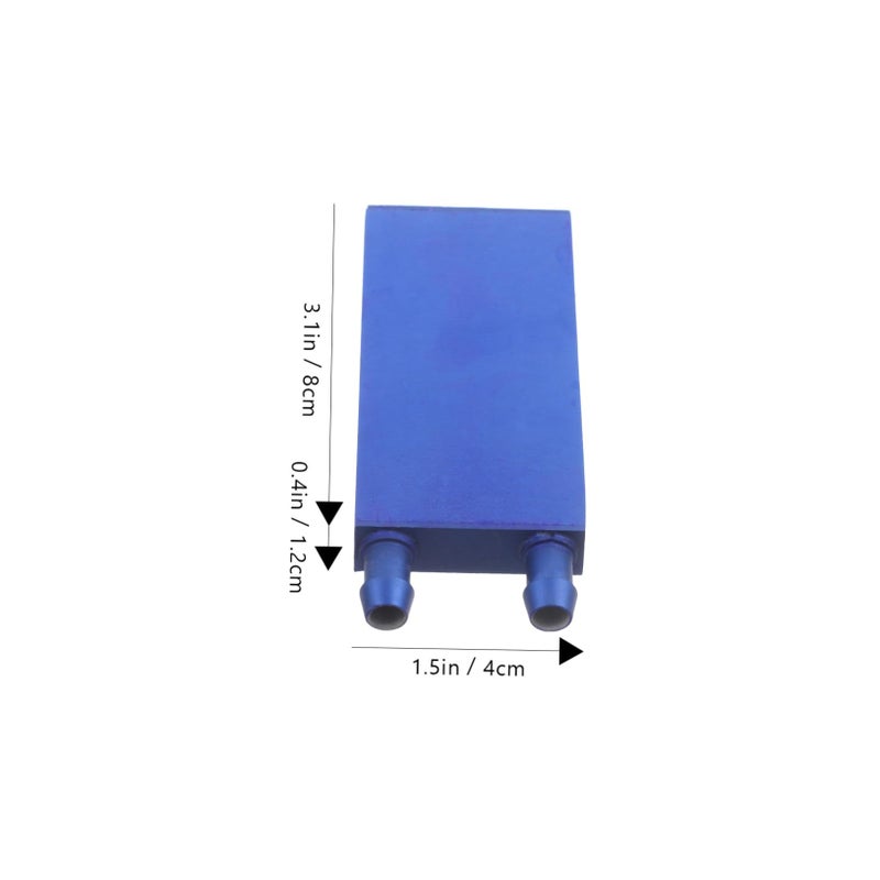 Aluminum Alloy Water Cooling Block 40x80mm CPU Heatsink Computer Accessory - Image 3