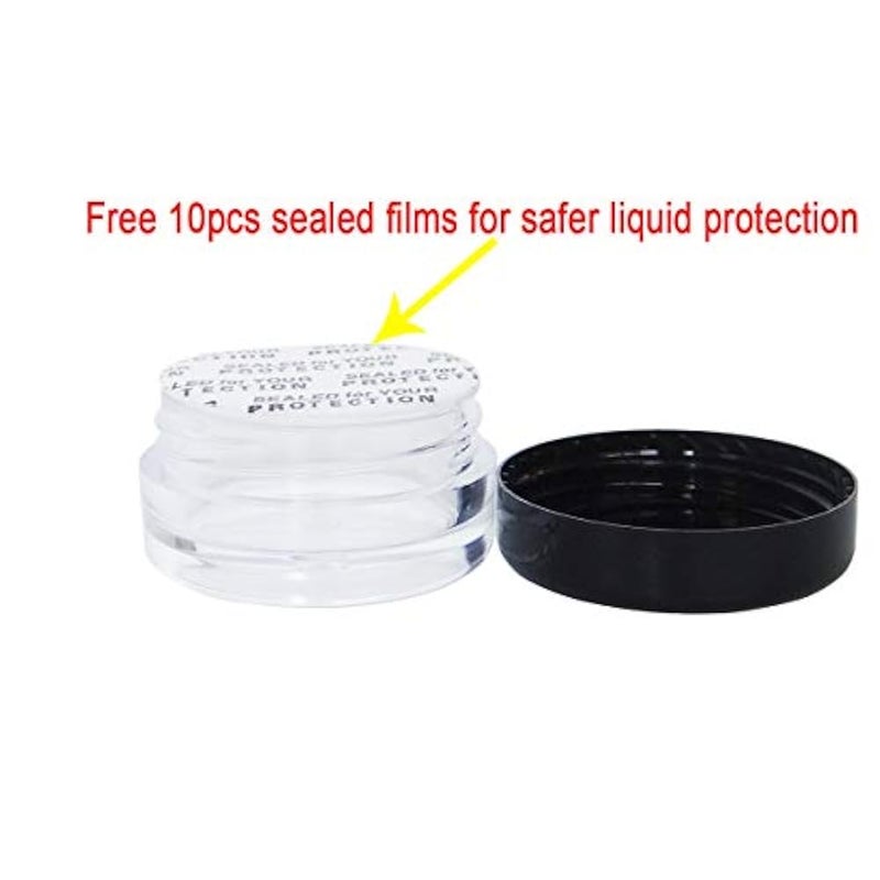 GreatforU 20 pieces 5 g empty samples, cream containers, cosmetic containers, 5 ml cosmetic containers with lids for make-up, eye shadow, nails, beads, lip gloss, balm, bath lotion, face cream, - Image 4