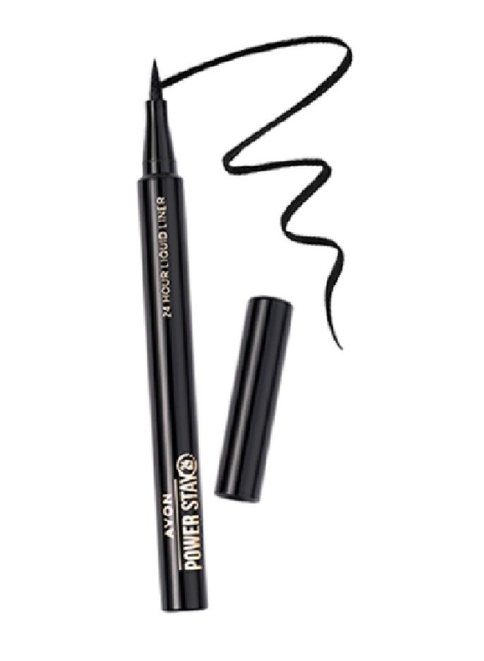 آفون Power Stay 24Hour Liquid Eyeliner 1.2ml - Blackest Black - Image 2