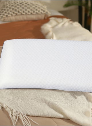 Orthopedic Memory Foam Bed Pillow for Sleeping, Neck Pain Relief | Soft Yet Supportive| Suitable for Side & Back Sleepers | Inner Cover Only (Memory Foam Flat, Standard (1pc)), 40 X 60 X 10 Cm - pzsku/ZF31199861E79DAE9440DZ/45/_/1739732010/bdd96287-b973-4b1a-babd-131957ea6750