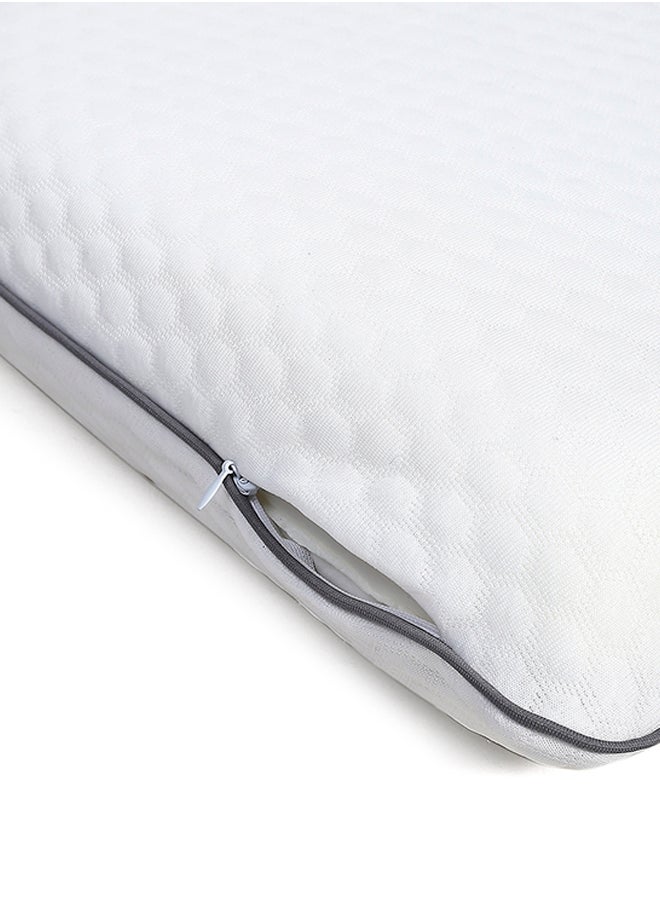 Status Contract - Orthopedic Memory Foam Bed Pillow for Sleeping, Neck Pain Relief | Soft Yet Supportive| Suitable for Side & Back Sleepers | Inner Cover Only (Memory Foam Flat, Standard (1pc)), 40 X 60 X 10 Cm - Image 1