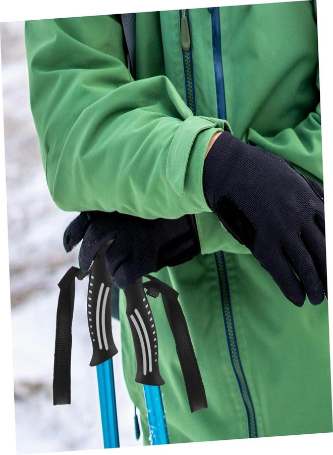 Joinpaya Replacement Trekking Pole Handle with Adjustable Wrist Strap, Ergonomic Grip for 18mm Hiking and Ski Pole Tubes, Nonslip Walking Stick Handle Repair Kit, Black, 1 Piece - Image 5