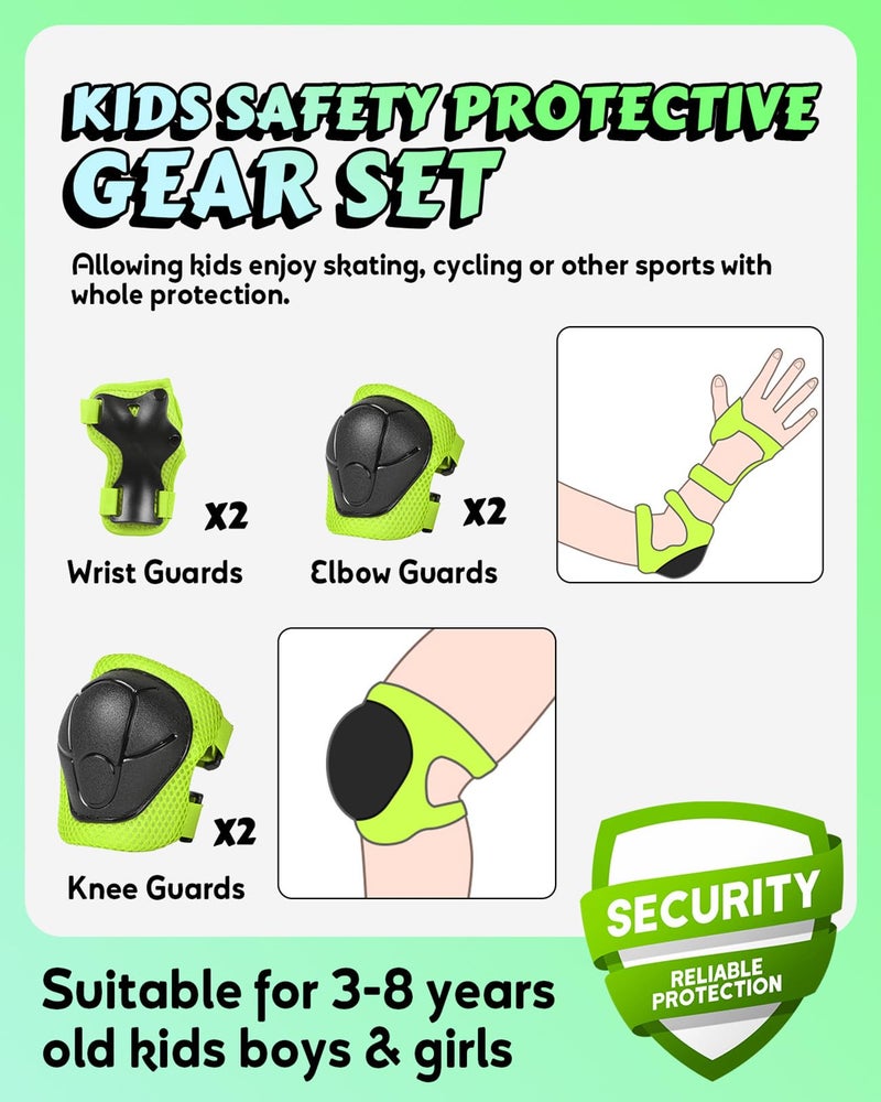 VICTGOAL Toddler Kids Bike Helmet Lightweight 3D Children Bicycle Helmet for Boys and Girls Age 3-8 for Multi-Sport Scooter Cycling Skating (Green-Set) - Image 4