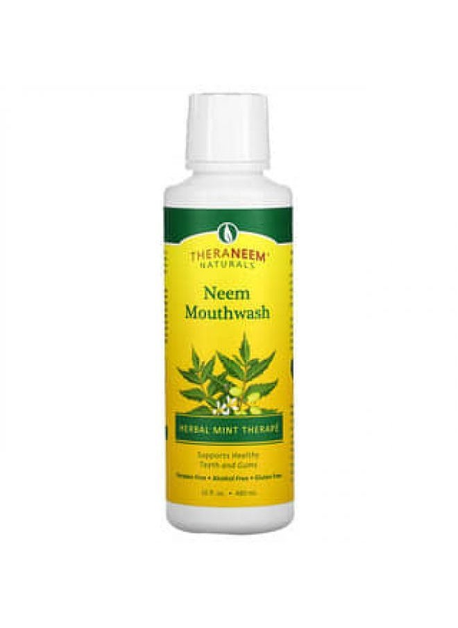 ORGANIX SOUTH Organix South, TheraNeem Naturals, Neem Mouthwash, Herbal Mint Therape, 16 fl oz (480 ml) 